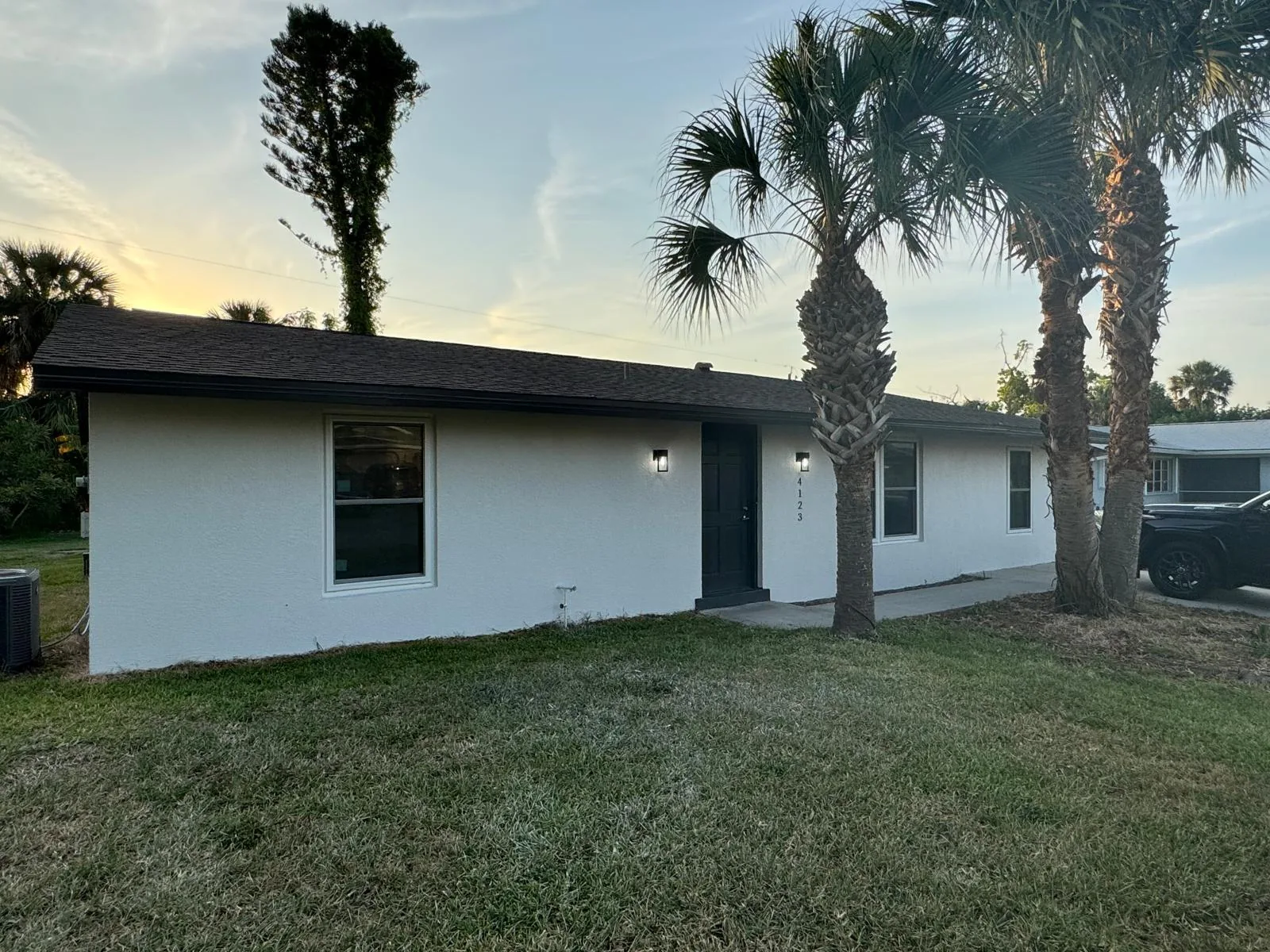 Exterior Property Refresh<br>before & after.